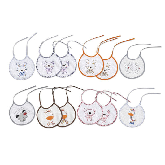 Spill-Proof Terry Baby Bib with Perfect 20x20cm Size