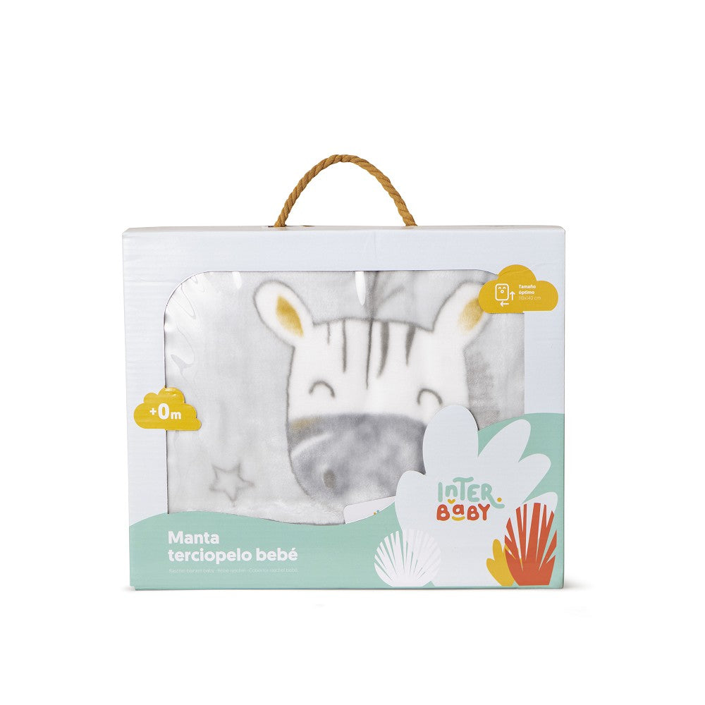 Interbaby Blanket with Zebra Design