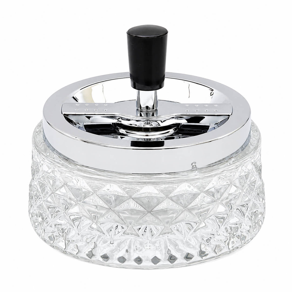 Cucina & Tavola Rotary Glass Ashtray – Ø12 cm