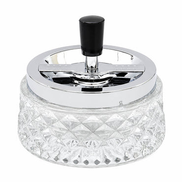 Cucina & Tavola Rotary Glass Ashtray – Ø12 cm