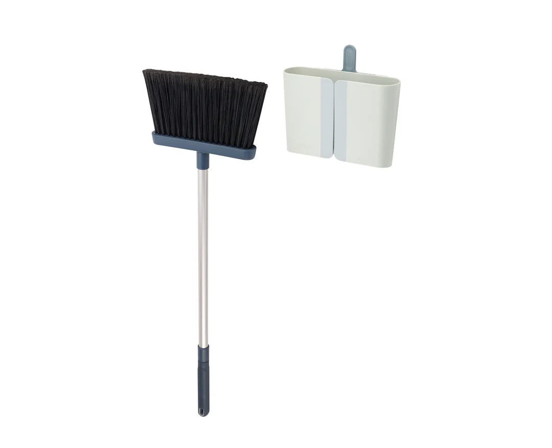 CleanStore Blue Wall-mounted Broom By Joseph Joseph