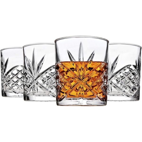 Elegant Glass Cups (4 pcs)