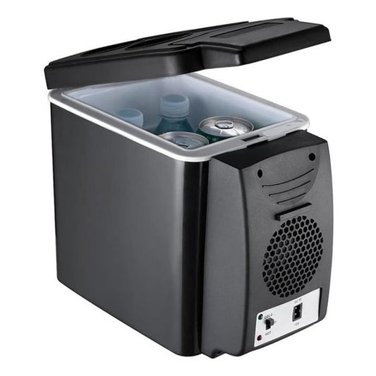 Mini Fridge for Car, with Cooler and Warmer, 6 Liter Capacity with 12V Car Charger & Plug