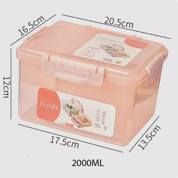 Lunch Box with Compartments 2000ml