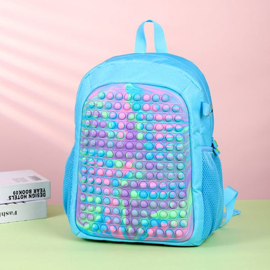 Pop It Fidget Toys Camouflage Backpack Silicone