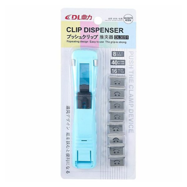 16mm Clip Dispenser with 8 Refill Clips