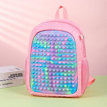 Pop It Fidget Toys Camouflage Backpack Silicone