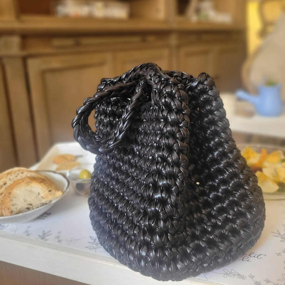 The Classic Metallic Crochet Bag