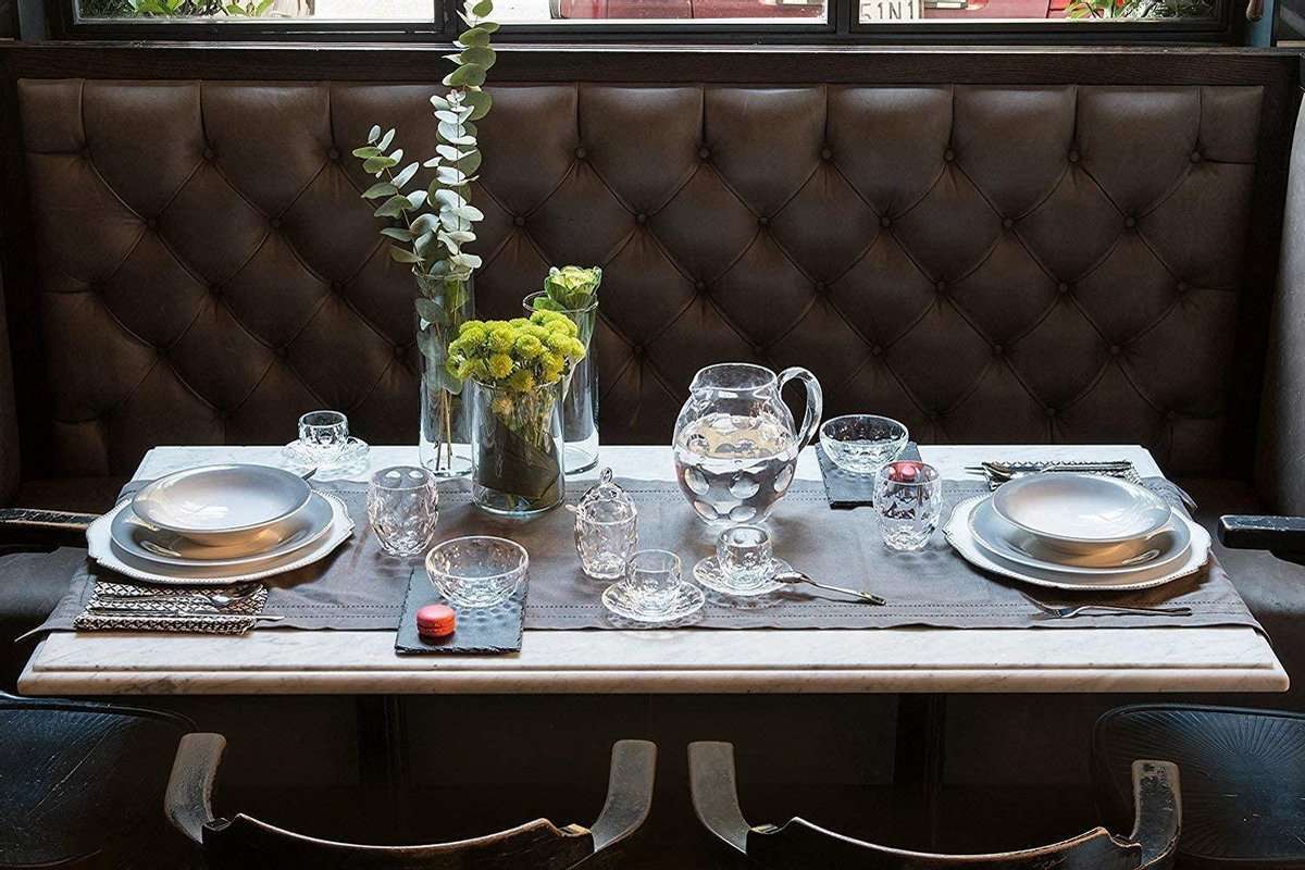 Glass Espresso Cup & Plastic Saucer by GUZZINI