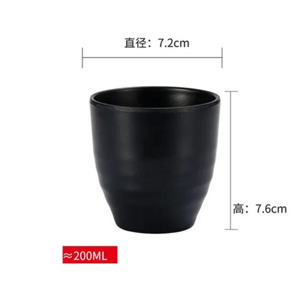 Cup Black Melamine Dinnerware 200ml