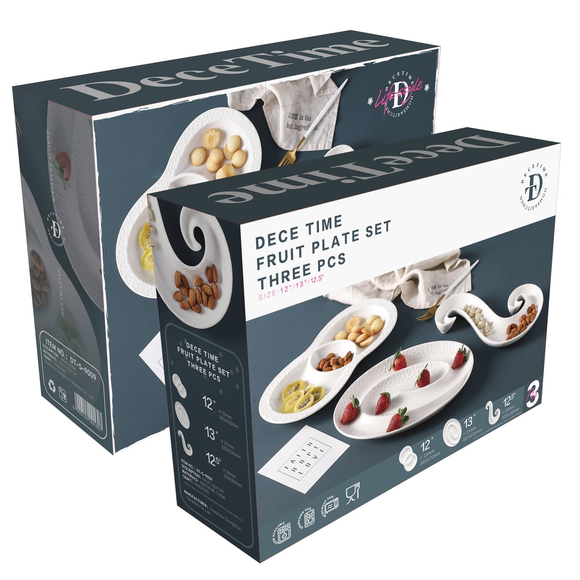 Dece Time, Snack Dish, 3 Pcs Set