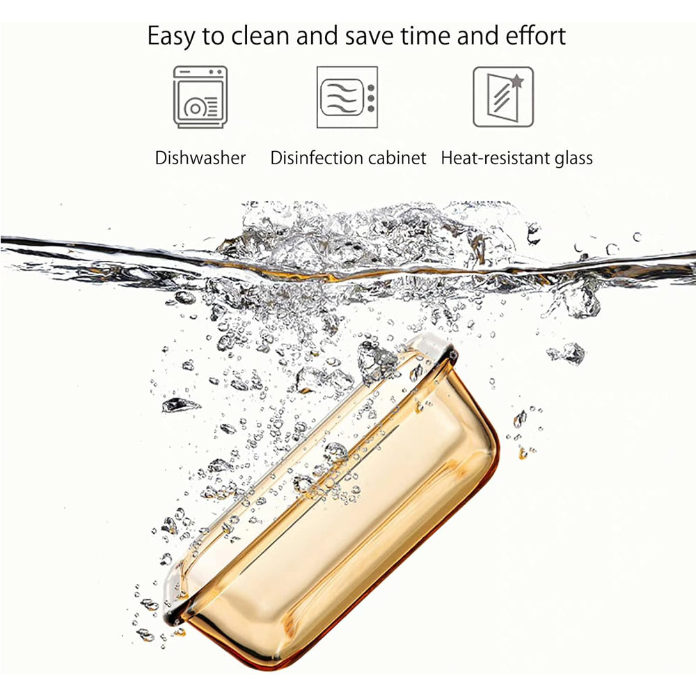 1-Piece Rectangular Glass Food Storage Containers