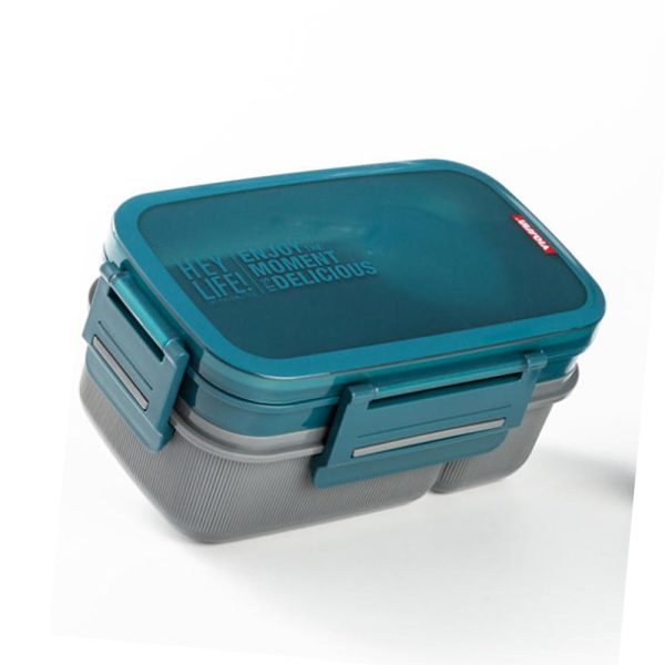 Lunch Box with Cutlery Set 6-Compartments (1700 ml)