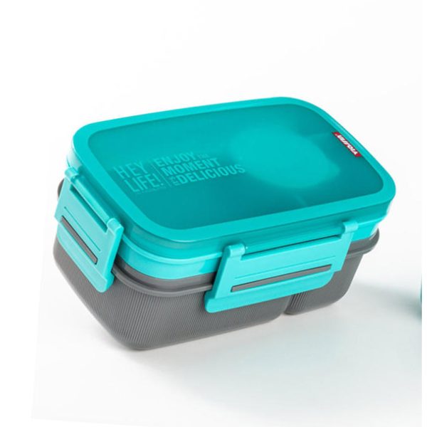 Lunch Box with Cutlery Set 6-Compartments (1700 ml)