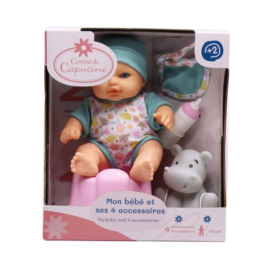 My Baby Doll With 4 Accessories