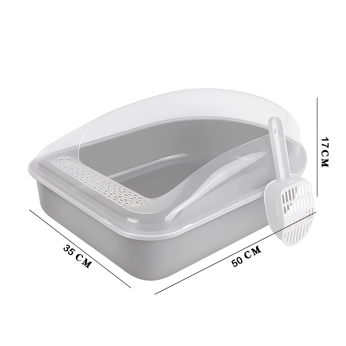 50cm semi-enclosed Cat Litter Box MB-60