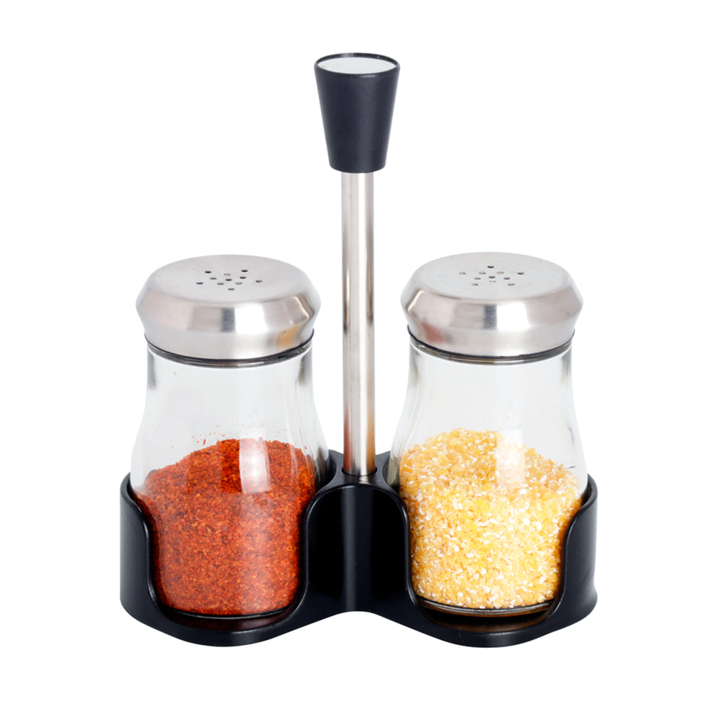 2-Pieces Salt and Pepper Grinder Set with Stand