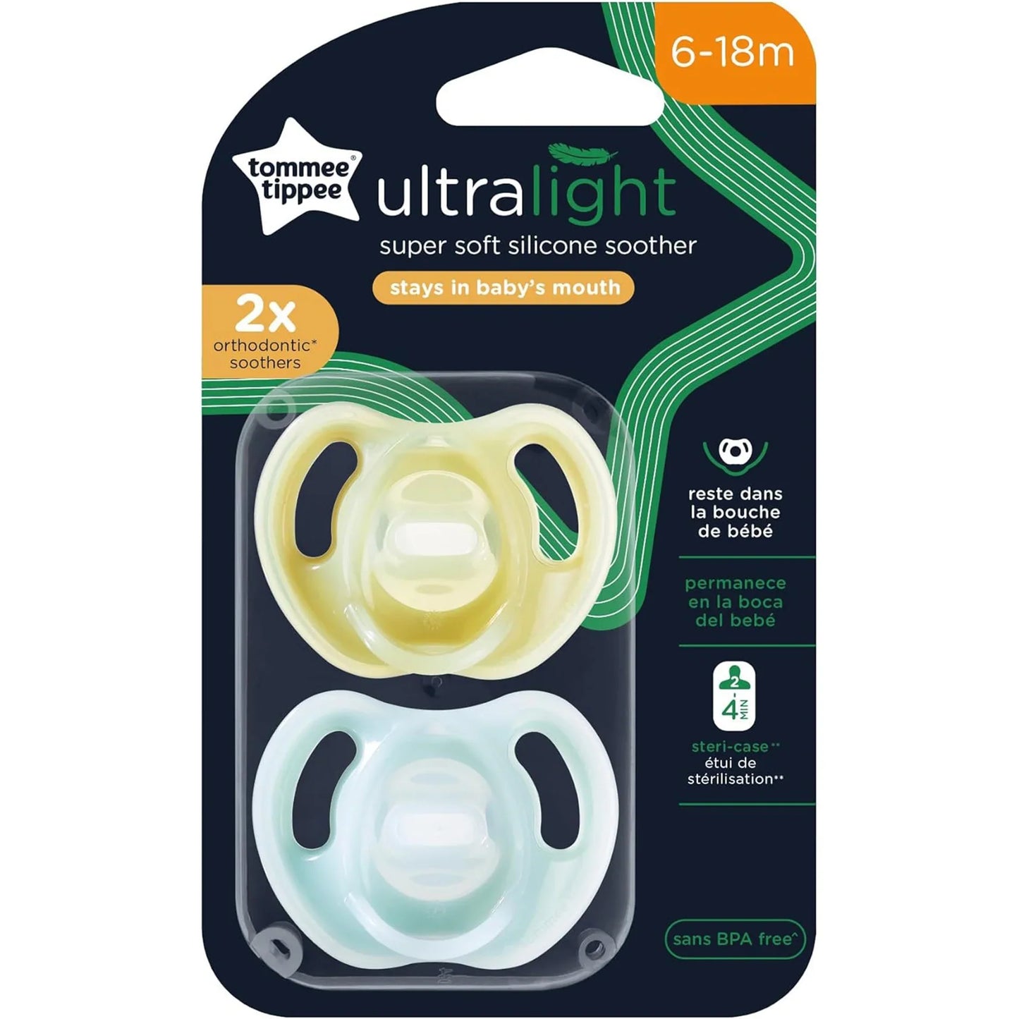 Ultra-Light Silicone Pacifiers