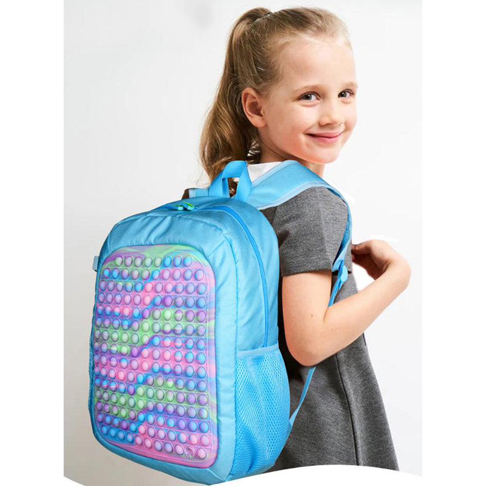 Pop It Fidget Toys Camouflage Backpack Silicone