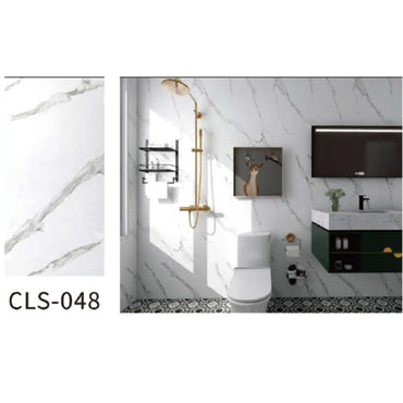 High Gloss Marble Effect PVC Wall Sticker Self Adhesive