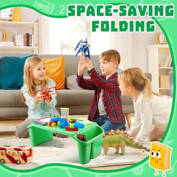 Kids Green Lap Desk for Car and Home