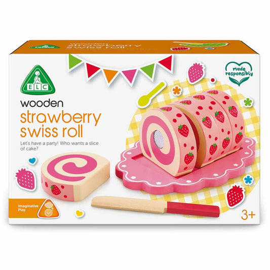 Elc Wooden Strawberry Swiss Roll