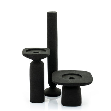 Candle Holder Squand Small – Black- by By-Boo
