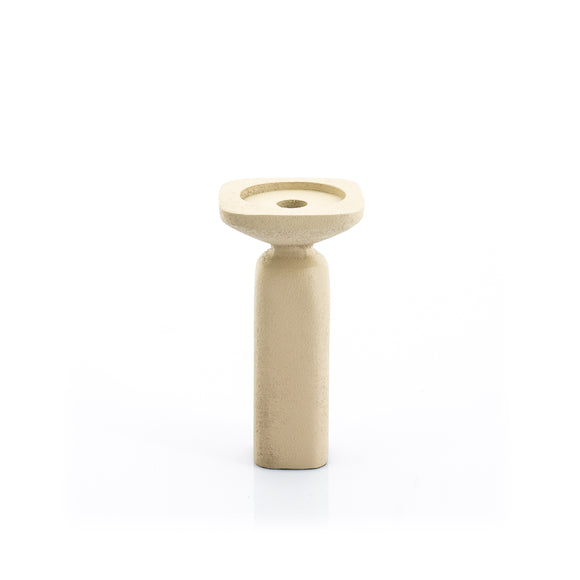 Candle Holder Squand Beige - Black - by By-Boo