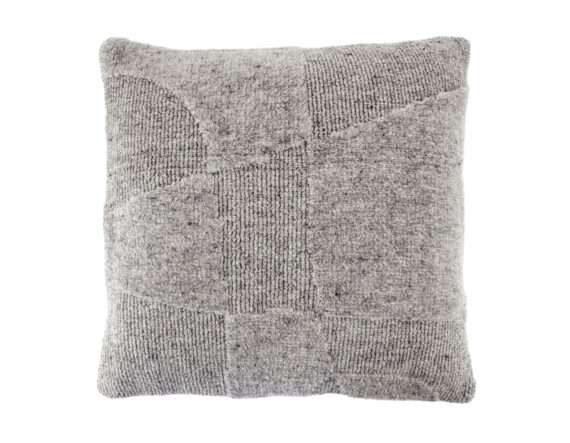 Yuka Grey Wool Pillow by By-Boo