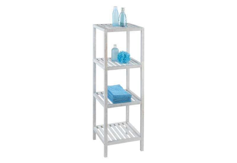 Household and bathroom shelf Norway, natural white By Wenko.de