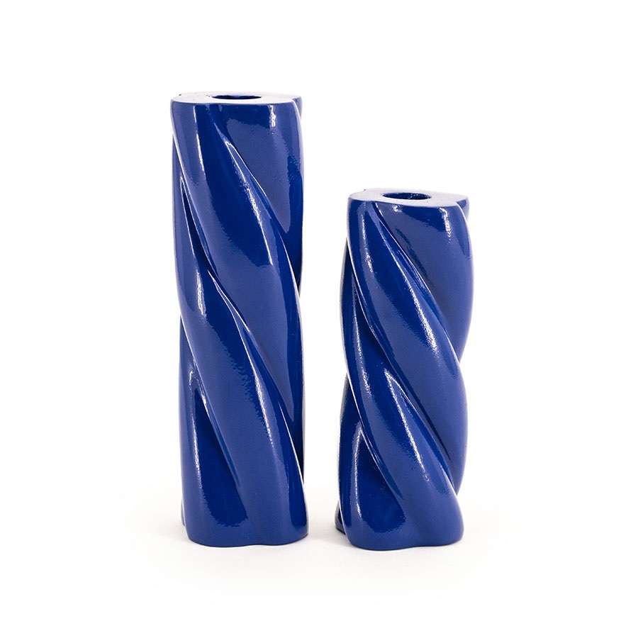 Candle Holder Chuppa Blue -21 cm- by By-Boo