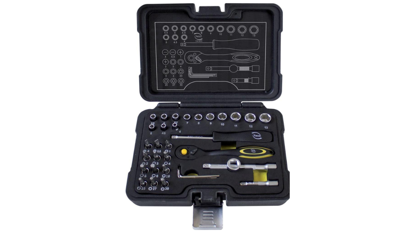 Socket Wrench - size 1/4" 36 pcs by Teco Germany
