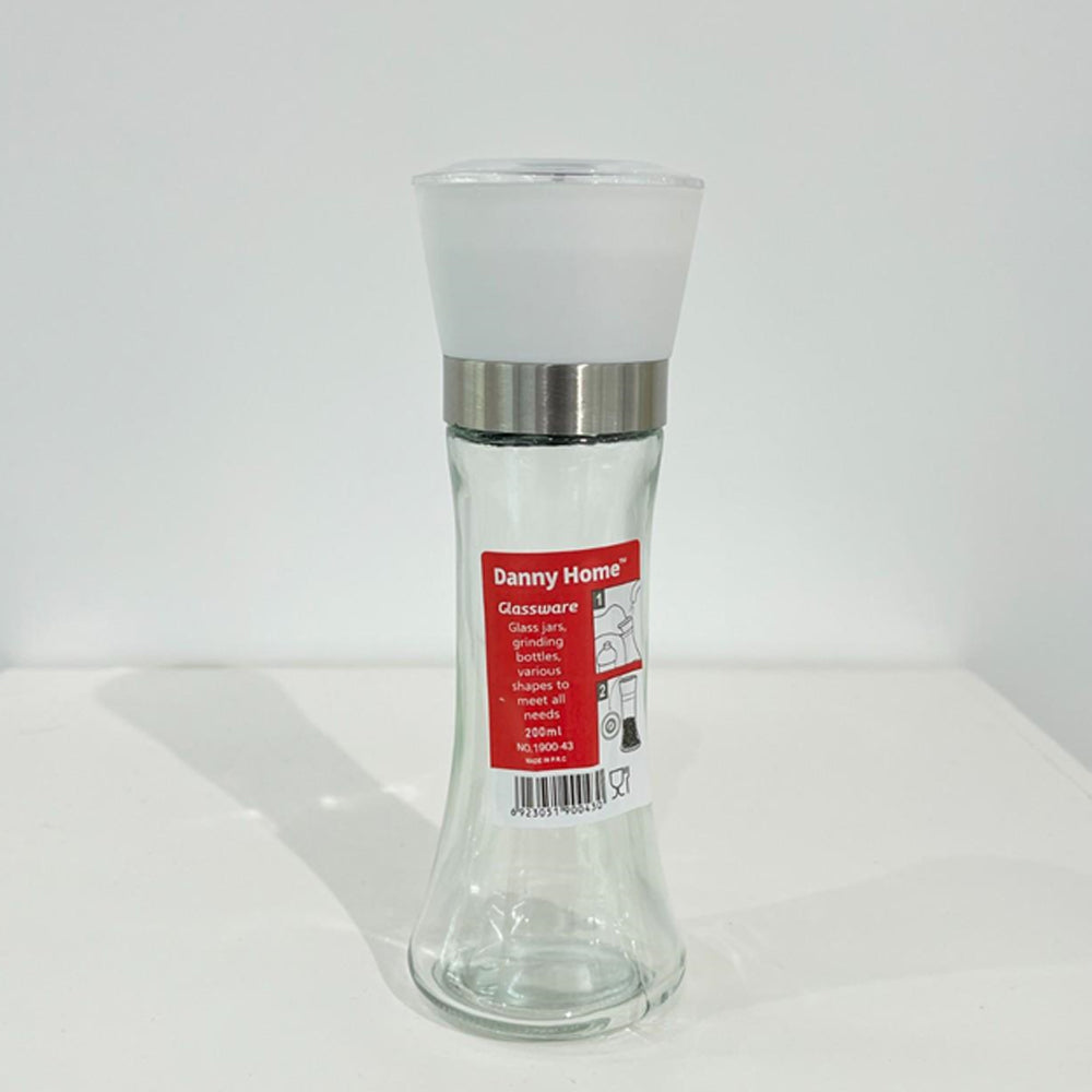 Danny Home Pepper Mill Seasoning Bottle 19-cm White