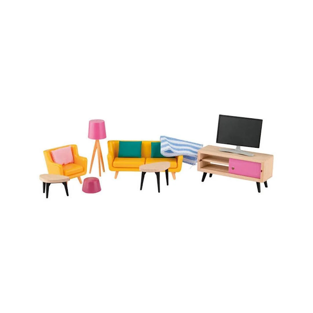 Playtive Doll s House Furniture Living Room 15 Pieces Klaptap