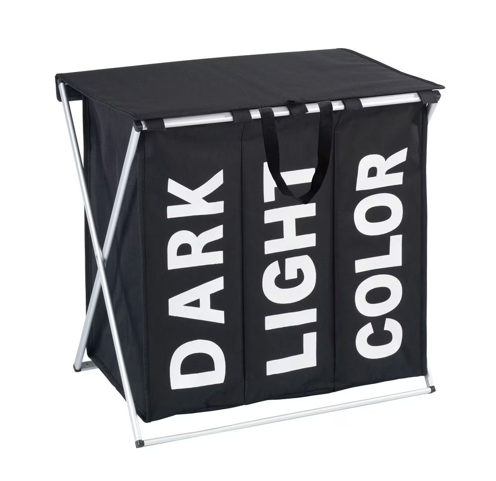 Laundry basket Mod. Trio Top Black, 118 l (By Wenko)