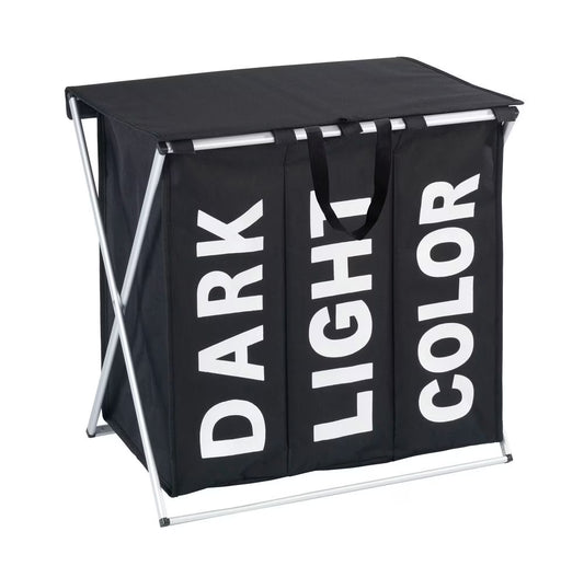 Laundry basket Mod. Trio Top Black, 118 l (By Wenko)