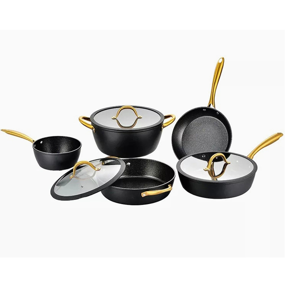 Danny Home Black Non-Stick Casserole Pot Induction 20/22/24 cm