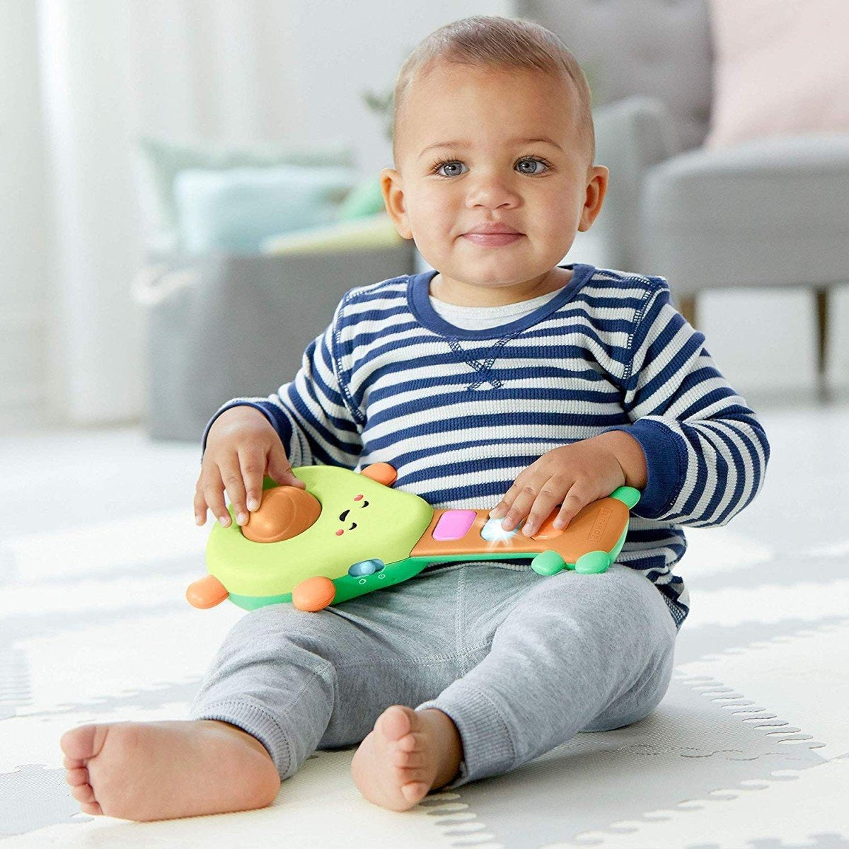 Rock-A-Mole Avocado Guitar