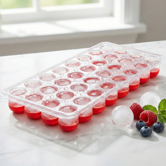 Ice Cube Tray with Silicone Bottom (24 Grid) #2254