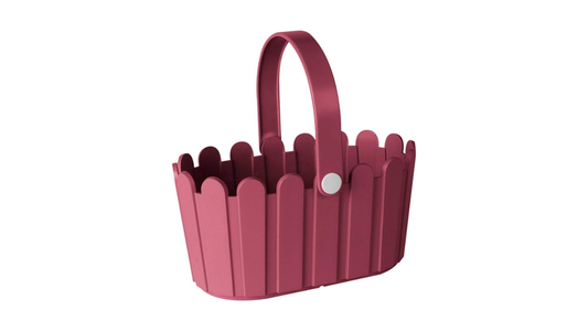 Emsa 513928 Flower Pot- basket, country House Style- 28 x 18 cm - Pink