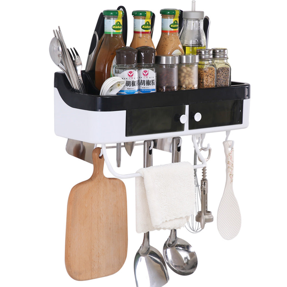 Cool Gift, Suction Cup Spice Rack with Hook
