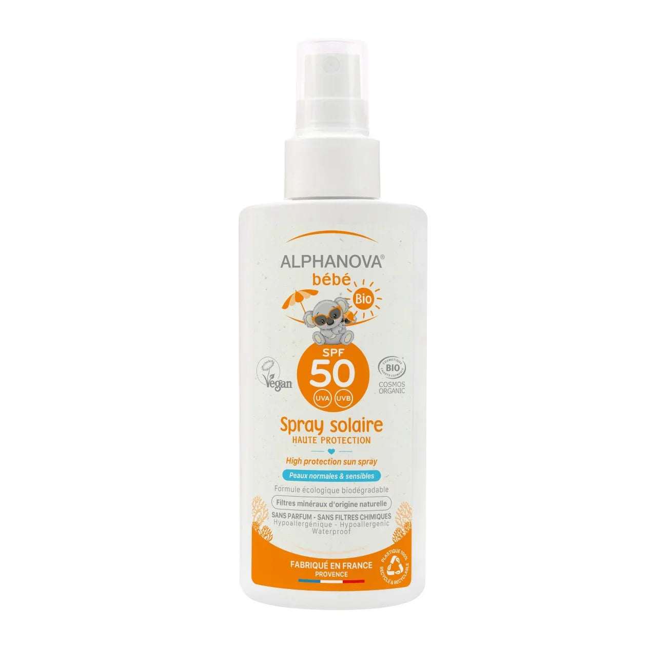 Alphanova Hypoallergenic Baby Sunscreen Spray