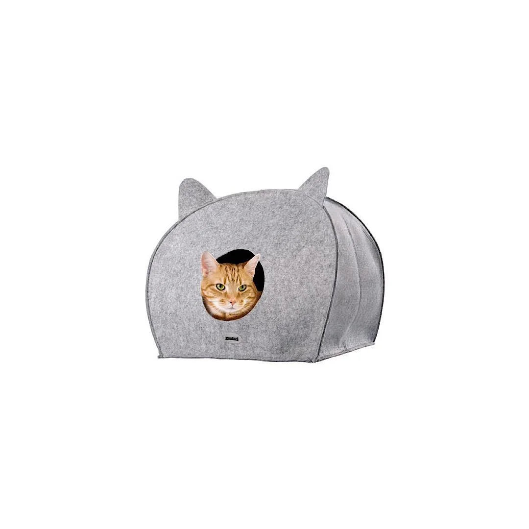 Zoofari Cat Cave Bed W51 X H46 X D41CM Klaptap