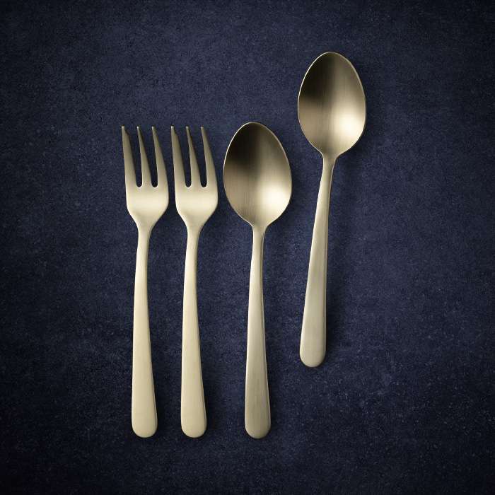 Coffee & Cake Cutlery "Champagne Cutlery" by Royal Van Kempen & Begeer