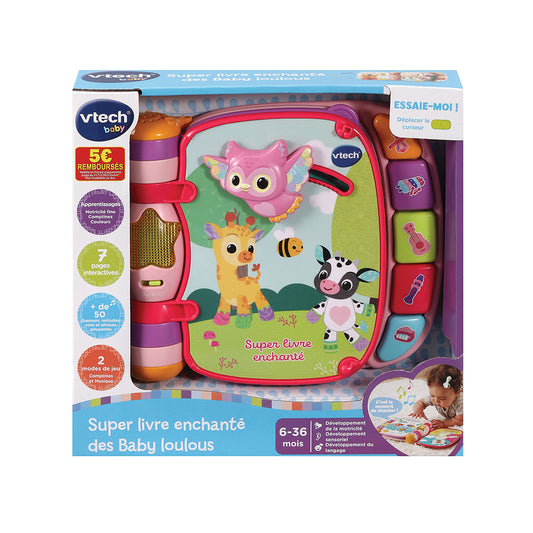 Vtech Super livre enchanté Pink (50-166785)
