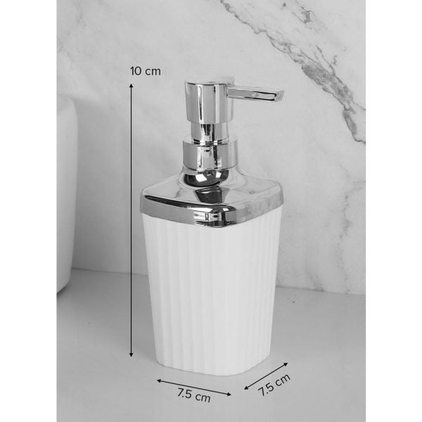 Luxurious 6-Pieces Bathroom Accessories Set With Silver Accents