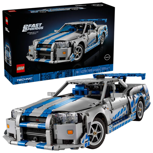Lego 2 Fast 2 Furious Nissan Skyline GT-R (R34) Car (42210)