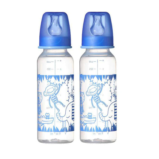250ml Decorated Bottle Duo for Baby Feeding Experience