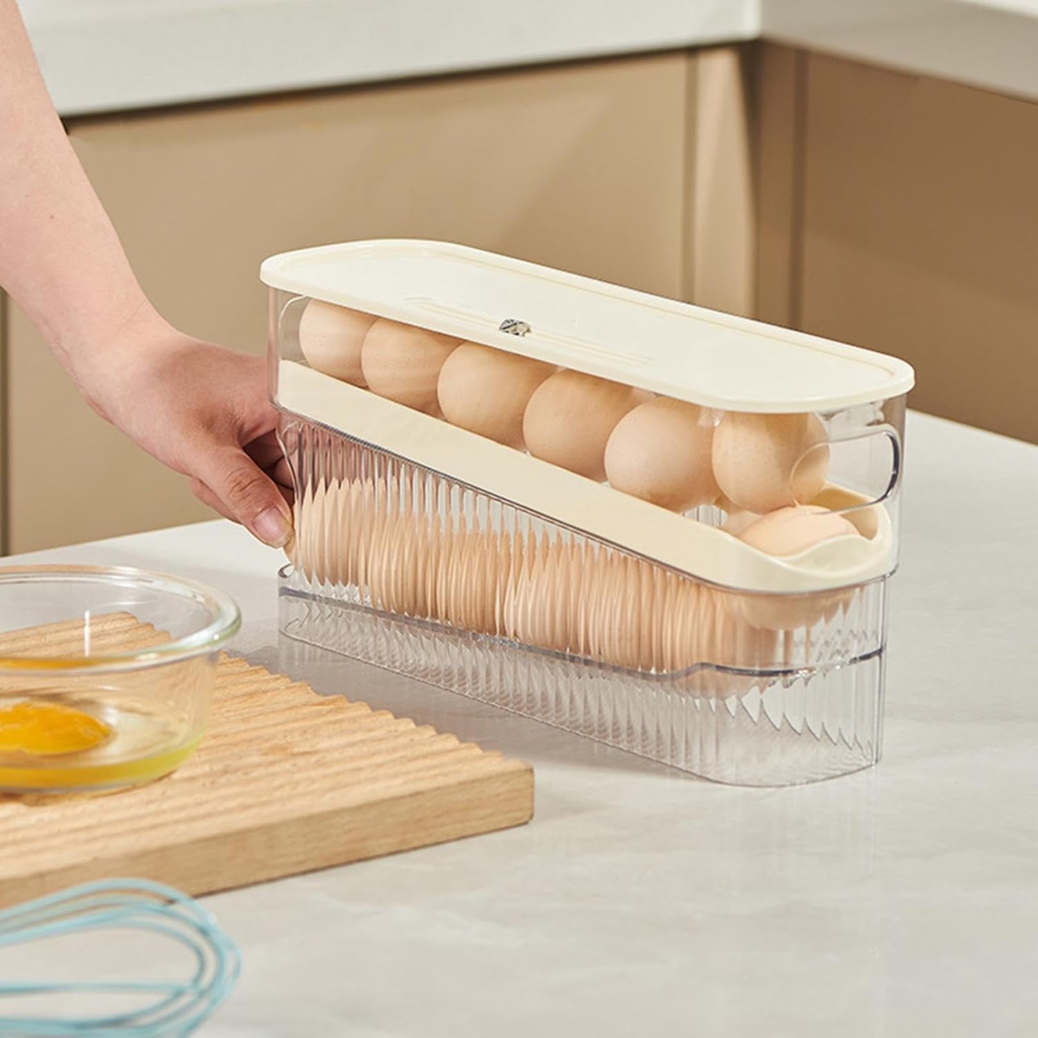 Automatic Rolling Egg Storage Dispenser ( Single Row )