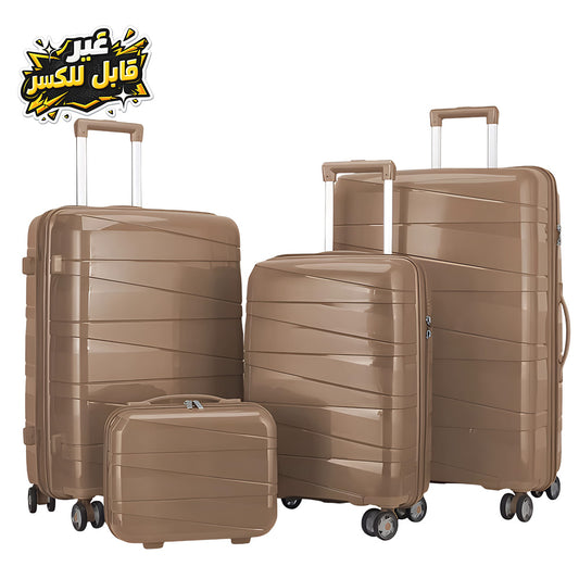 AtoZ Traveler, PP05 Set of 4 Pcs 100% Unbreakable Luggage